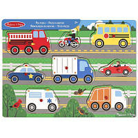 Оригінал! Розвиваюча іграшка Melissa&Doug Пазл Вгадай машинку (MD19051) - Вища Якість!