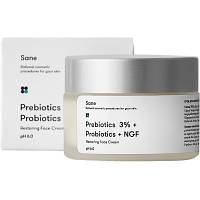 Оригінал! Крем для обличчя Sane Restoring Face Cream З пробіотиками 30 г (4820266830106) - Вища Якість!