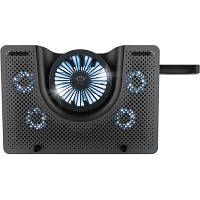 Оригінал! Підставка до ноутбука Trust GXT 1125 Quno (17.3") Blue LED Black (23581_TRUST) - Вища Якість!