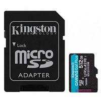 Оригінал! Карта пам&apos;яті Kingston 512GB microSDXC class 10 UHS-I U3 A2 Canvas Go Plus (SDCG3/512GB) - Вища Якість!
