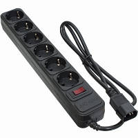 Оригінал! Мережевий фільтр живлення Patron 1 m3*1mm2 (SP-1063U) 6 розеток BLACK (EXT-PN-SP-1063U) - Вища Якість!
