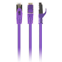 Оригінал! Патч-корд 2м S/FTP Cat 6A CU LSZH violet Cablexpert (PP6A-LSZHCU-V-2M) - Вища Якість!