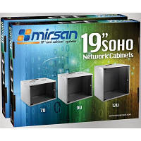 Оригінал! Шафа настінна Mirsan SOHO 7U 19" 535x300, RAL 7035 (MR.SOH07U30DE.02) - Вища Якість!
