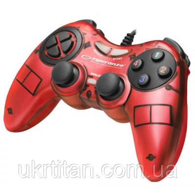Оригінал! Геймпад Esperanza Fighter PC Red (EGG105R) - Вища Якість!, фото 1