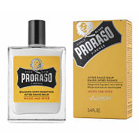 Оригінал! Бальзам після гоління Proraso Wood & Spice 100 мл (8004395007806) - Вища Якість!