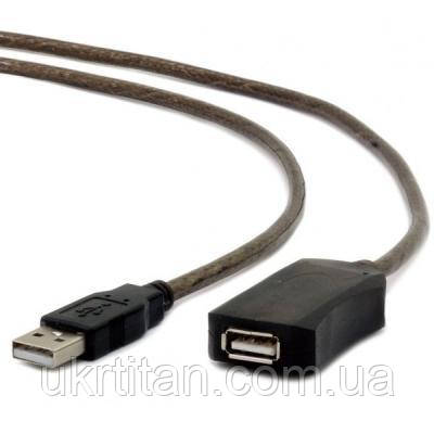Оригінал! Дата кабель USB 2.0 AM/AF 10.0m активный Cablexpert (UAE-01-10M) - Вища Якість!, фото 1