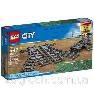 Promo Ціна! Конструктор LEGO City Залізничні стрілки 8 деталей (60238) - тільки на ZaGrosh.com.ua, фото 1