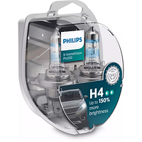 Оригінал! Автолампа Philips H4 X-treme VISION PRO +150%, 3700K, 2шт/блістер (12342XVPS2) - Вища Якість!
