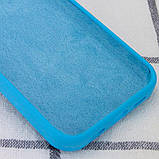 Чохол Silicone Case Full Protective (AA) NO LOGO для Apple iPhone 16 Pro Max (6.9") Блакитний / Blue, фото 3