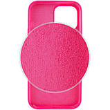 Чохол Silicone Case Full Protective (AA) NO LOGO для Apple iPhone 16 Pro (6.3") Рожевий / Barbie pink, фото 5