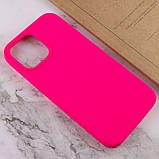 Чохол Silicone Case Full Protective (AA) NO LOGO для Apple iPhone 16 Pro (6.3") Рожевий / Barbie pink, фото 3