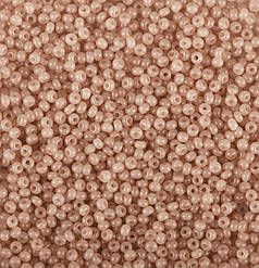 Бісер чеський Preciosa 02111, алебастровий, коричнево-бежевий (10 г)