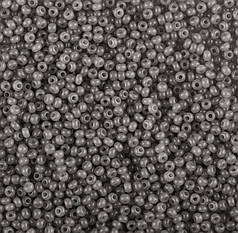 Бісер чеський Preciosa 02141, алебастровий, сірий (10 г)