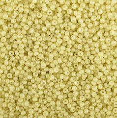 Бісер чеський Preciosa 02151, алебастровий, світло-горчичний (10 г)