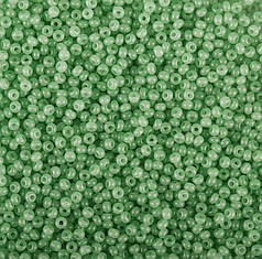 Бісер чеський Preciosa 02161, алебастровий, травяний світлий (10 г)