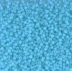 Бісер чеський Preciosa 02165, алебастровий, аквамарин (10 г)