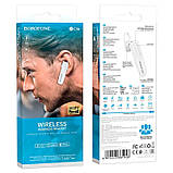 Bluetooth Гарнітура Borofone BC36 Lucky Білий, фото 5