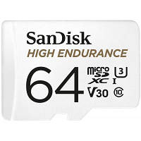 Оригінал! Карта пам&apos;яті SanDisk 64GB microSDXC class 10 UHS-I U3 V30 High Endurance (SDSQQNR-064G-GN6IA) - Вища Якість!
