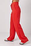Класичні жіночі штани зі стрілками — червоний колір, XS (є розміри), фото 5