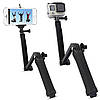 Монопод, штатив, тримач 3-Way для Gopro, SJCAM, Xiaomi та інших екшн камер, фото 4