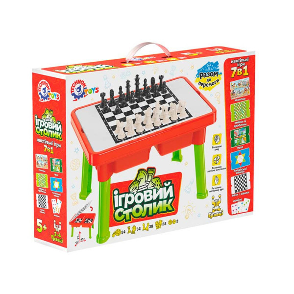 Игровой стол ТехноК с набором настольных игр 7в1. (ID#2300677273), цена ...