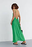 Літній сарафан із відкритою спиною - зелений цвет, L (є розміри), фото 2