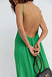 Літній сарафан із відкритою спиною - зелений цвет, L (є розміри), фото 4
