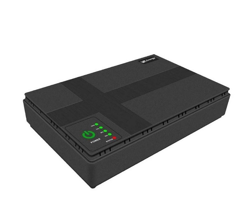 Безперебійник для роутера DC1018P ДБЖ mini UPS 10400 mAh 18W 5V/9V/12V Чорний