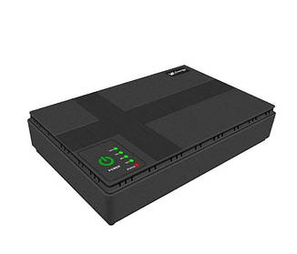 Безперебійник для роутера DC1018P ДБЖ mini UPS 10400 mAh 18W 5V/9V/12V Чорний