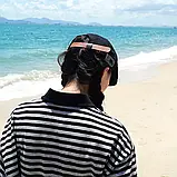 Вінтажний модний однотонний берет Чорний, фото 6