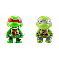 УЦЕНКА — Набір фігурок 2 в 1 Черепашки ніндзь з аксесуарами, 7 см — TMNT