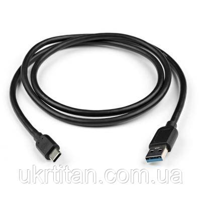Оригінал! Дата кабель USB 3.0 Type-C to AM 1 m Vinga (VCPDCAM30TC1BK) - Вища Якість!, фото 1