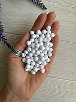 Намистини круглі " Акрил матовий С09008 " білий 8 мм 500 грамів