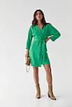 Плаття-кімоно на запах із поясом Fame istanbul — зелений колір, S (є розміри), фото 6