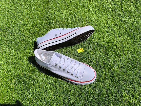 СКИДКА 44 р Білі кеди чоловічі конверси converse літні тканинні текстильні, фото 4