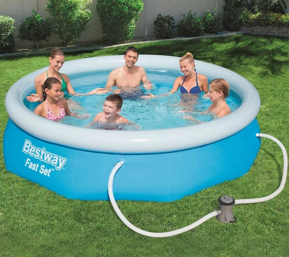 Надувний басейн Bestway 57270 (305х76 см) з картриджним фільтром, фото 1