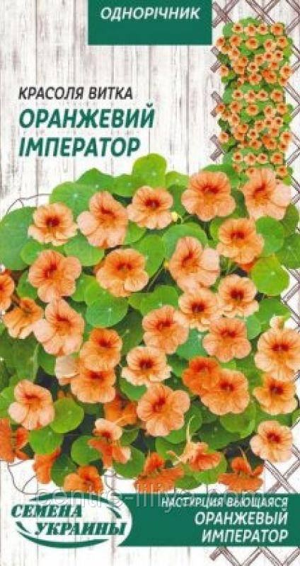 Насіння Квіти Красоля Витка ОРАНЖЕВИЙ ІМПЕРАТОР 1г (Насіння України)