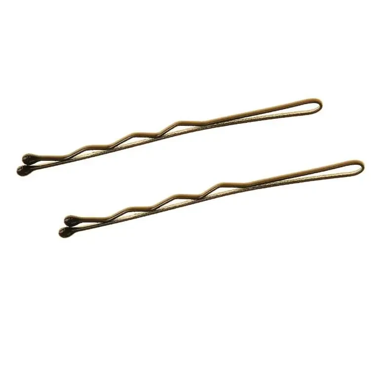 Невидимки для волосся TICO 40 мм коричневі хвилясті 200г, 300511, фото 1