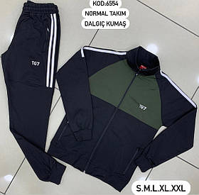 Спортивний костюм-двійка для чоловіків оптом, S-2XL рр.,  арт. Nk-6554-3