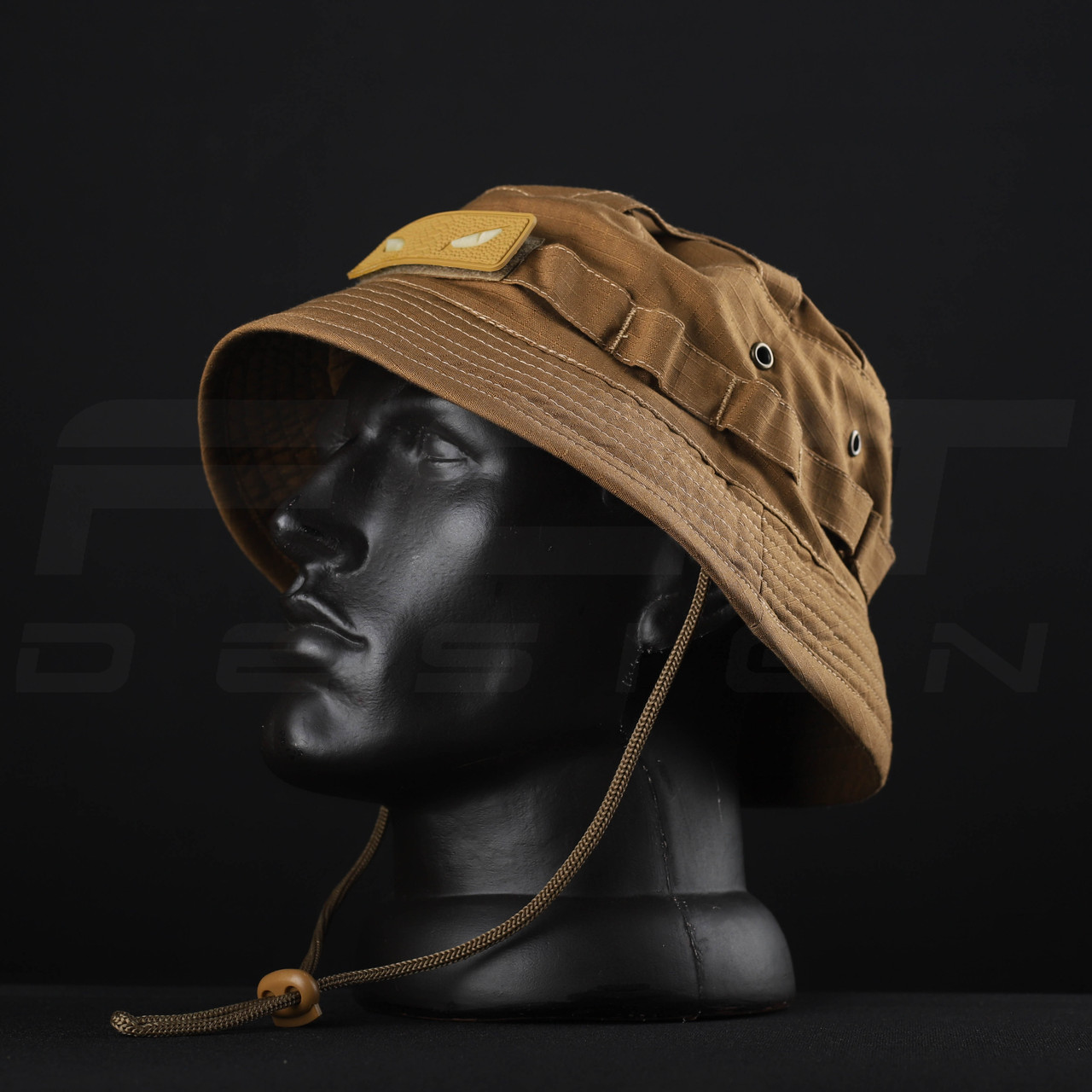 Панама тактична ріп-стоп велкро з регулятором Койот