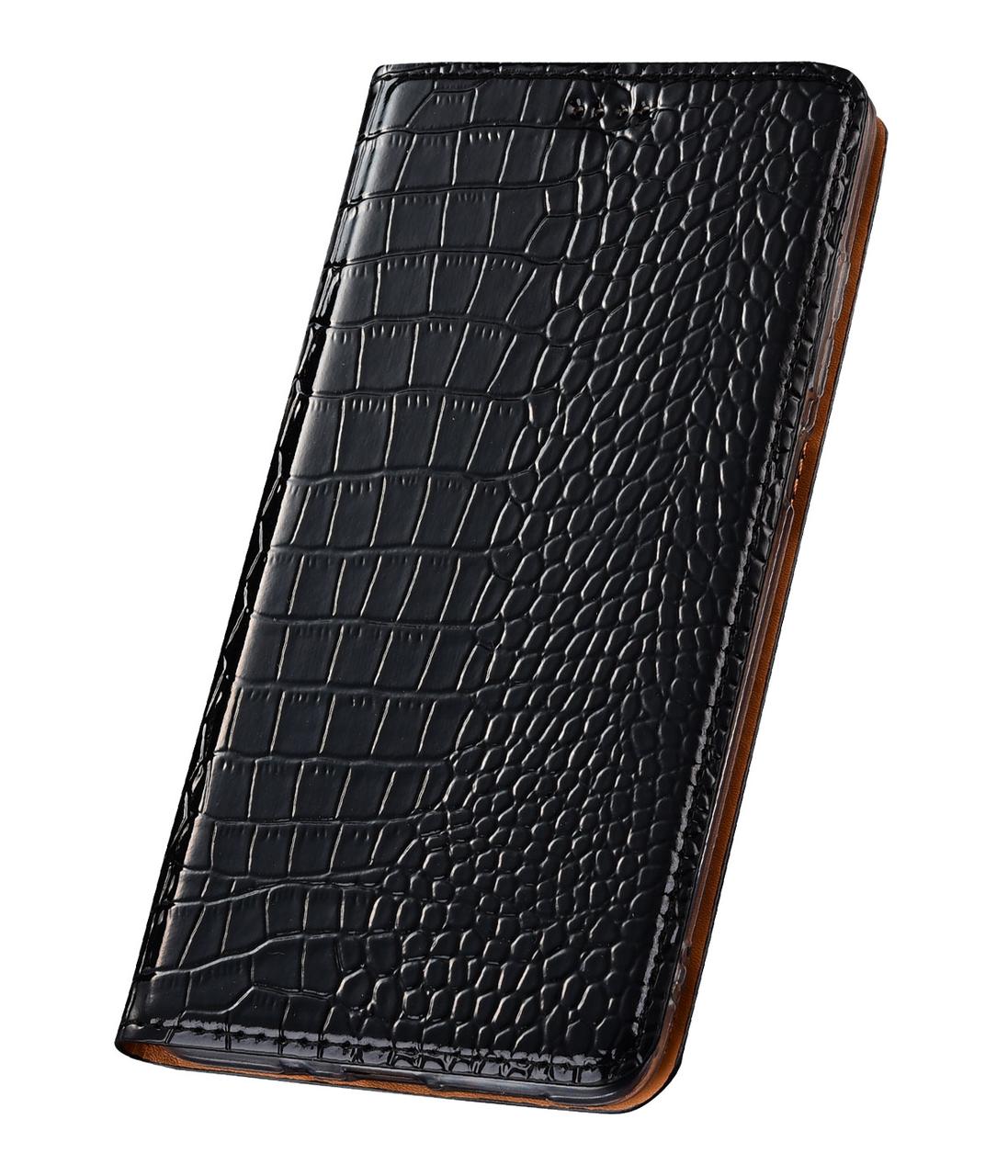 Чохол для HMD Aura книжка з підставкою візитницею ШКІРЯНИЙ протиударний магнітний "GOLDAX" Чорний, фото 1