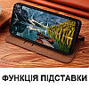 Чехол для HMD Aura книжка из НАТУРАЛЬНОЙ КОЖИ с подставкой визитницей противоударный "CLASIC" Тёмно-коричневый, фото 9