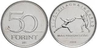 Угорщина 50 форинтів 2019 Фехтація