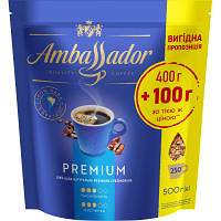 Оригінал! Кава Ambassador Premium розчинна 500 г (am.53445) - Вища Якість!