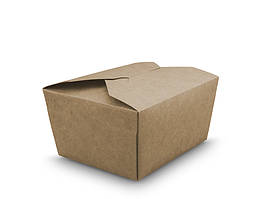 Ланч-бокс крафт 750 мл, з ламінацією 113*90*64 (50шт/пак/500) 010430001