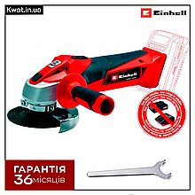 Шліфмашина кутова акумуляторна Einhell TC-AG 18/115 Li - Solo Диск 115 мм Без АКБ і ЗУ