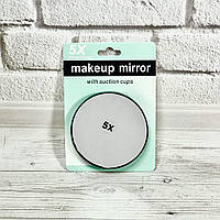 Дзеркало пластикове одностороннє з 5-кратним збільшенням на 2 присосках Z-5X (d=8,5 cм)