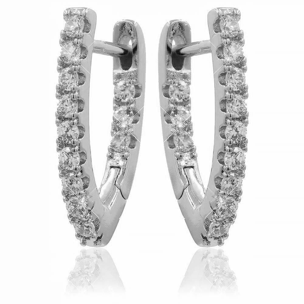 Сережки класичні Xuping "Голочки" родій (924983(1)), фото 1