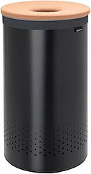 Бак для білизни Brabantia Laundry Bin 60 л Cork Lid Matt Black and Cork Brown 120022
