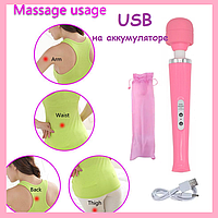 Універсальний вібромасажер мікрофон від USB, вібратор для масажу тіла та кліторальної стимуляції, Інтимні ігри